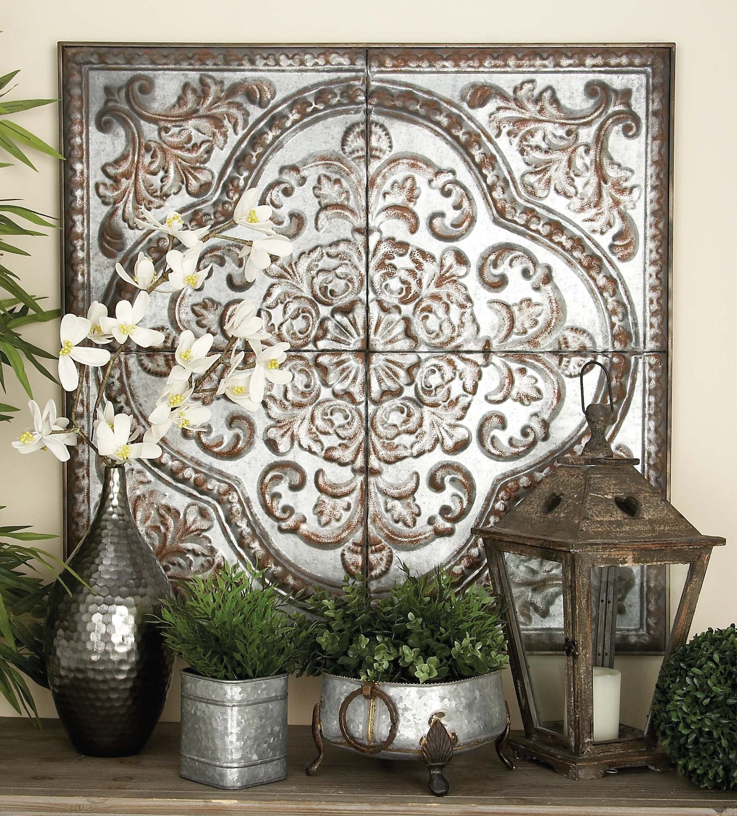 Pink and White Botanical Flower Wall Art, Framed Aesthetic Painting for Living Room, Bedroom or Office 24"x48"