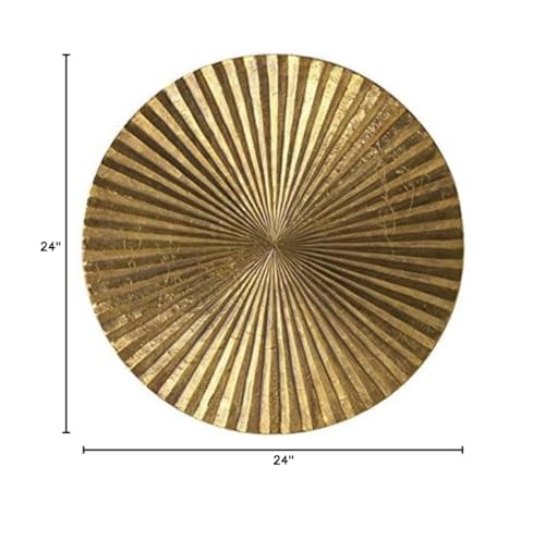 Metal Scroll Wall Art with Embossed Details, Gray Decorative Wall Sculpture for Living Room or Office 36"x36"