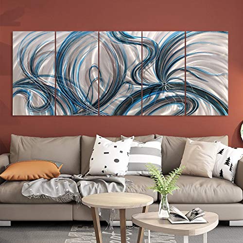 Abstract Metal Wall Art, Contemporary Decorative Sculpture for Living Room or Home Decor