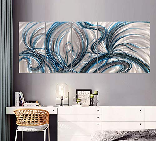 Abstract Metal Wall Art, Contemporary Decorative Sculpture for Living Room or Home Decor