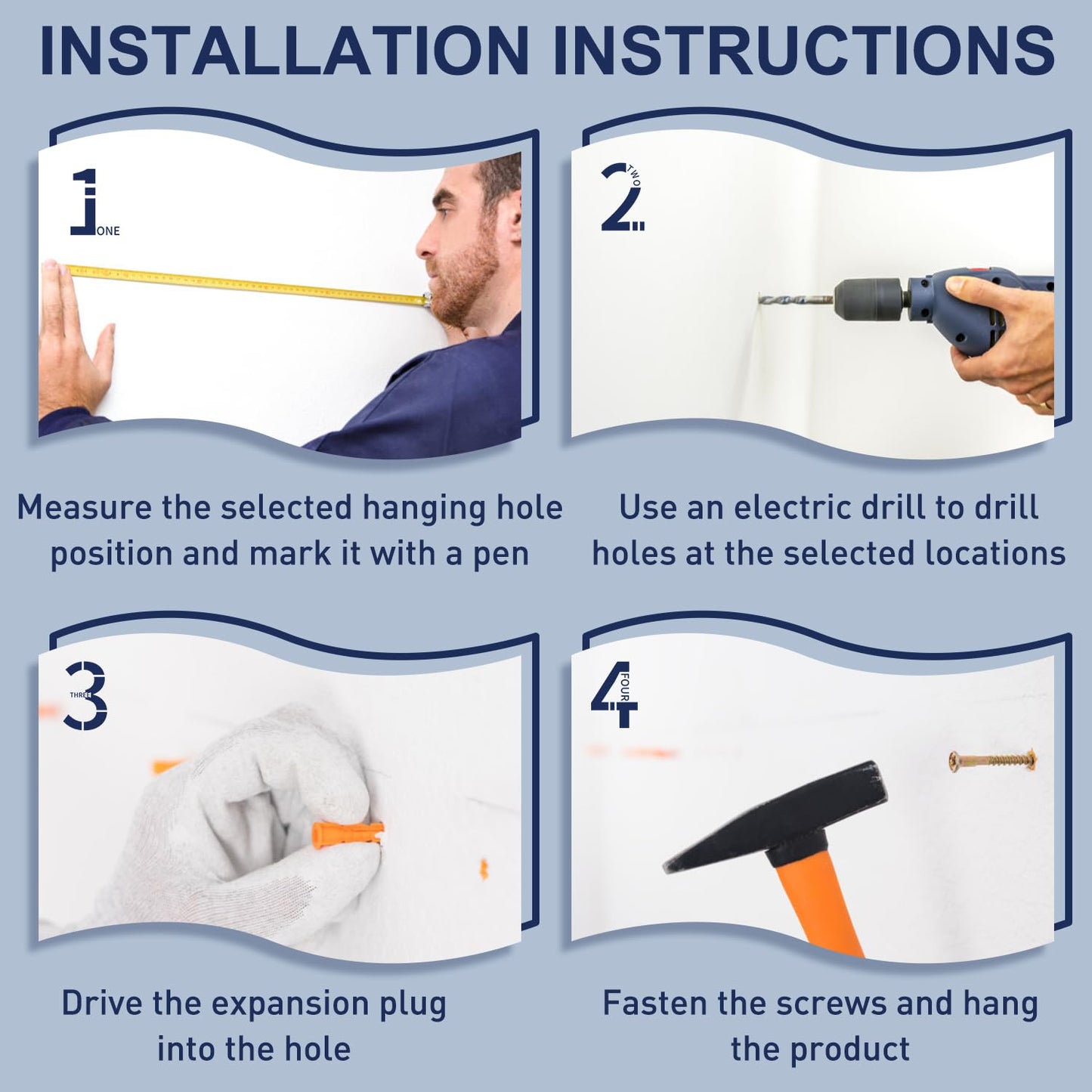 edaknez Metal Wall Decor for Living Room, Extra Large 3D Modern Leaves Metal Wall Art, Lotus Flower Wall Hanging Sculpture for Indoor & Outdoor Decoration, Blue and Gold (A 130 x 66 x 6 cm)