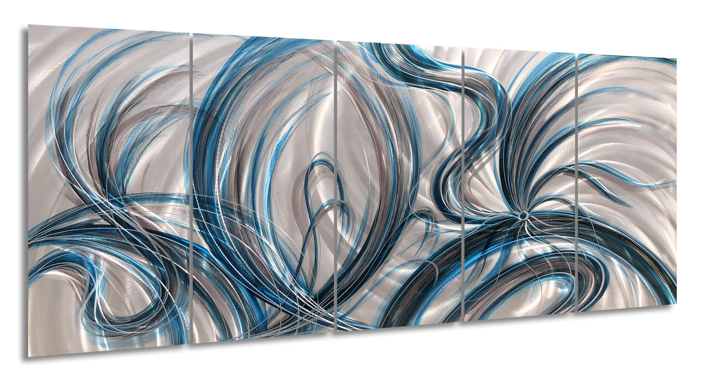 Abstract Metal Wall Art, Contemporary Decorative Sculpture for Living Room or Home Decor