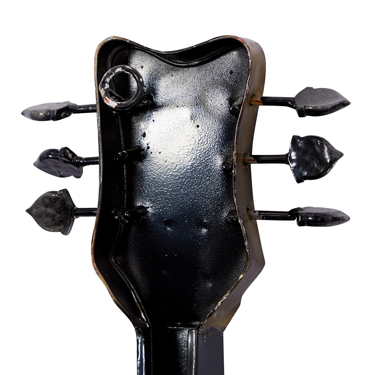 Set of 2 Metal Guitar Wall Art Sculptures, Multi-Colored Decorative Wall Decor for Home or Studio 14"x35"