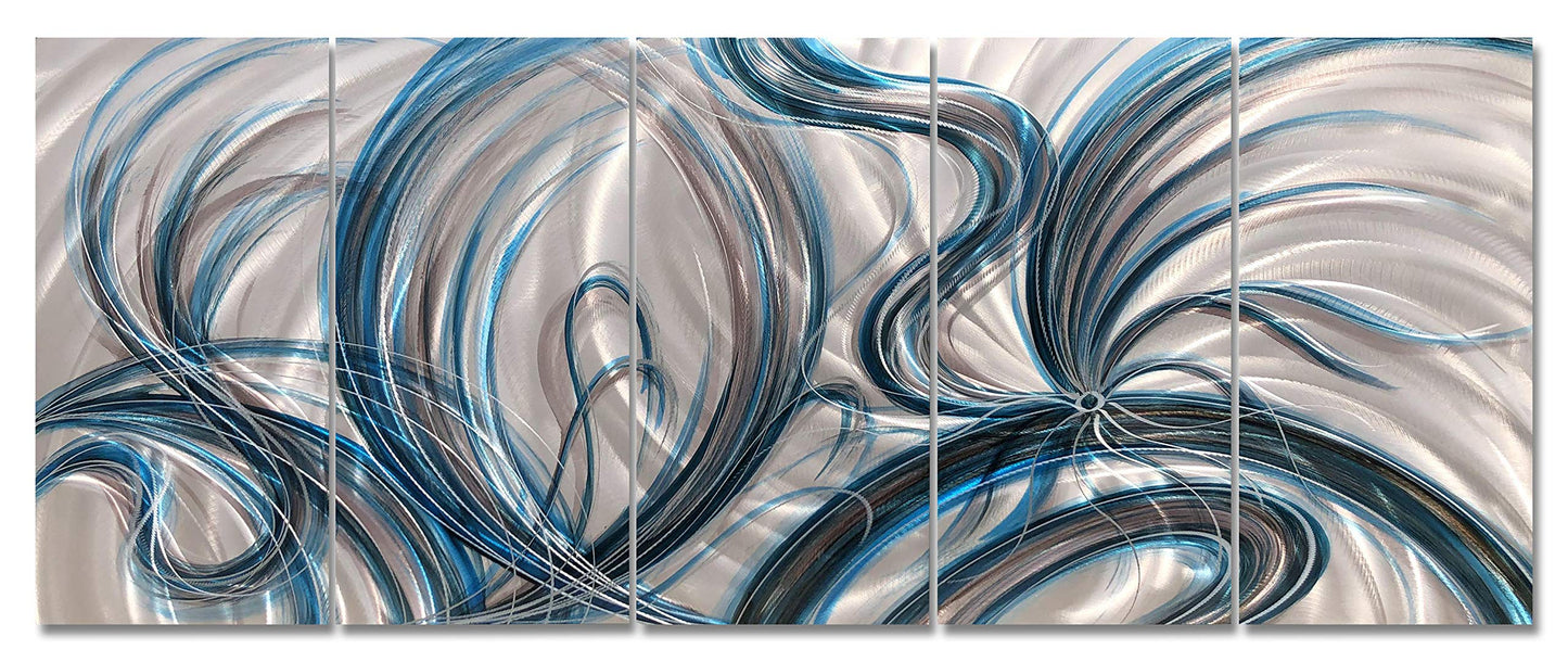Abstract Metal Wall Art, Contemporary Decorative Sculpture for Living Room or Home Decor