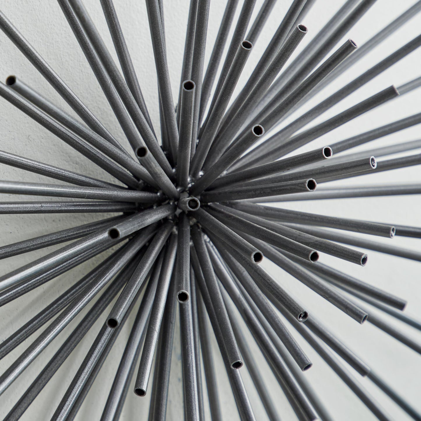 Set of 3 3D Metal Starburst Wall Art Sculptures, Black Decorative Wall Decor 16", 20", 24"